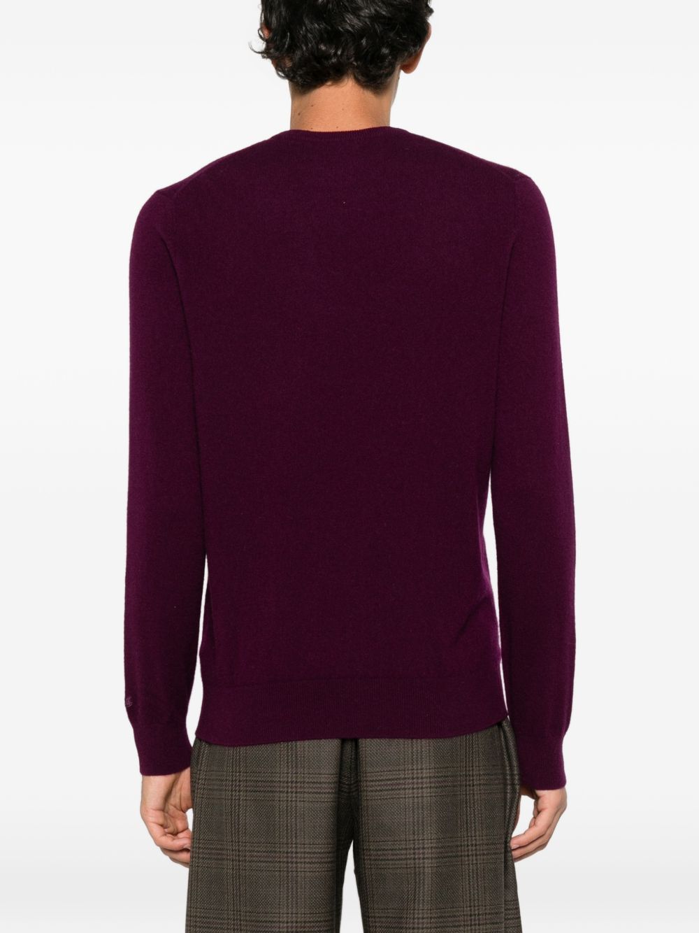 Maglione borgogna MC2 Saint Barth Regent in cashmere 