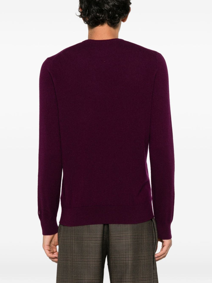 Maglione borgogna MC2 Saint Barth Regent in cashmere 