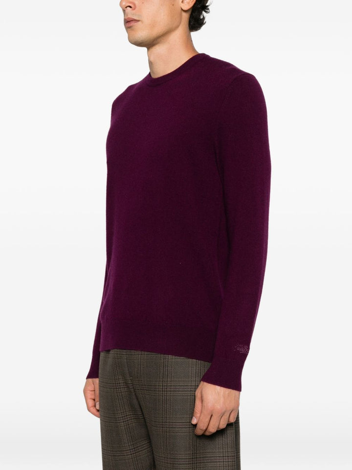 Maglione borgogna MC2 Saint Barth Regent in cashmere 
