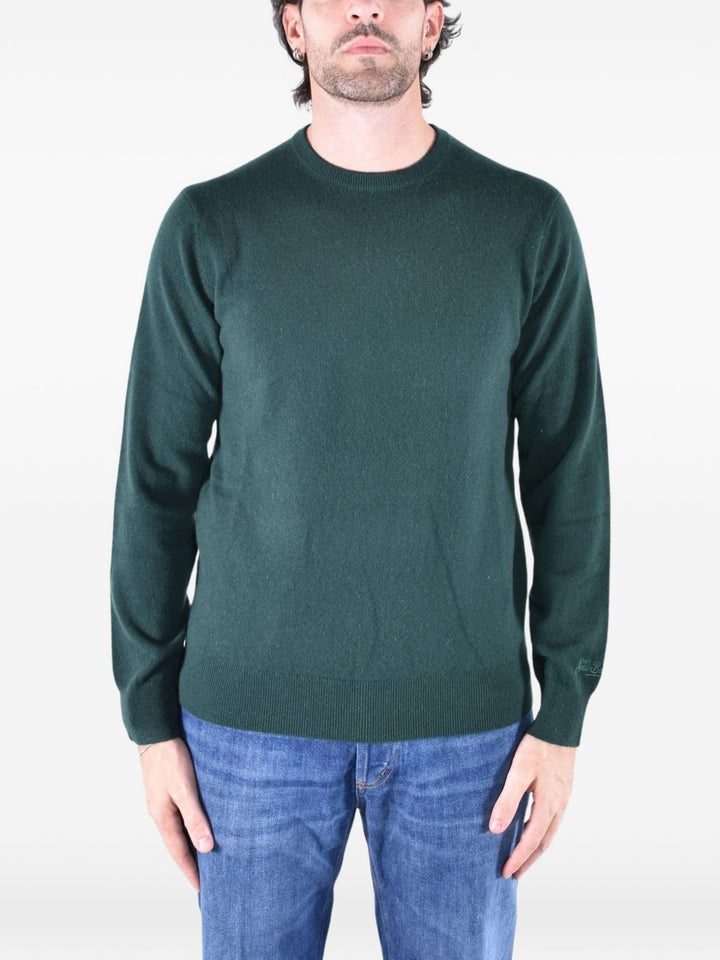 Maglione verde MC2 Saint Barth Regent in cashmere 