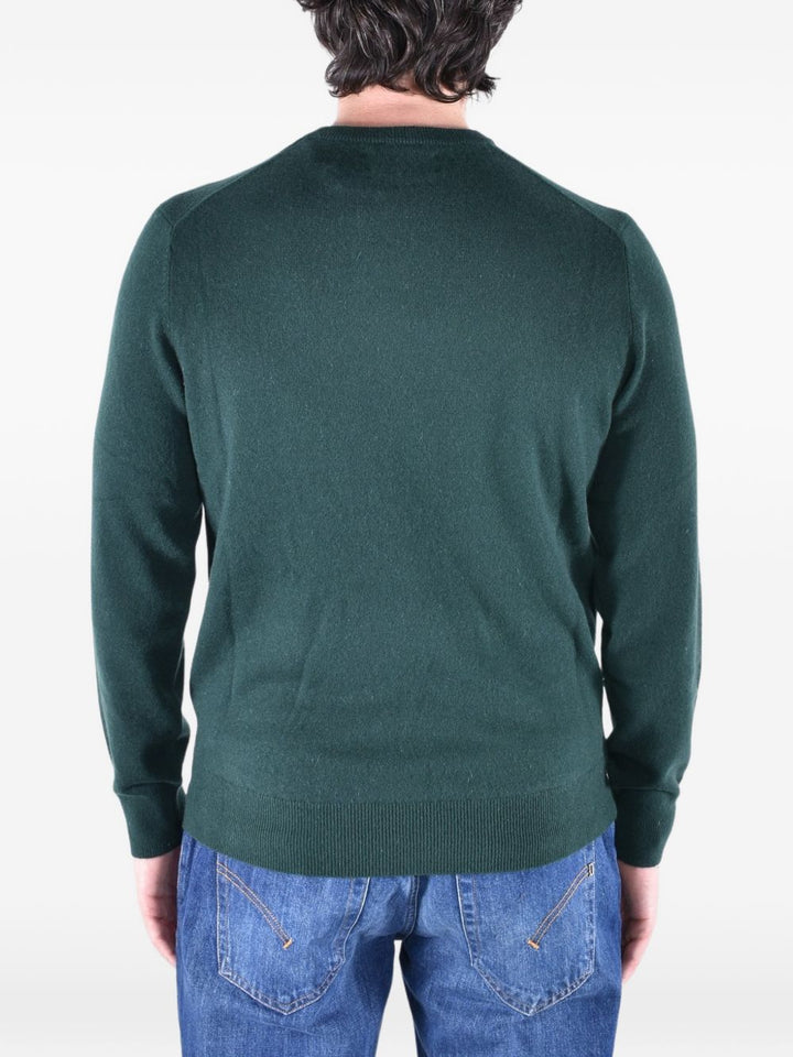 Maglione verde MC2 Saint Barth Regent in cashmere 