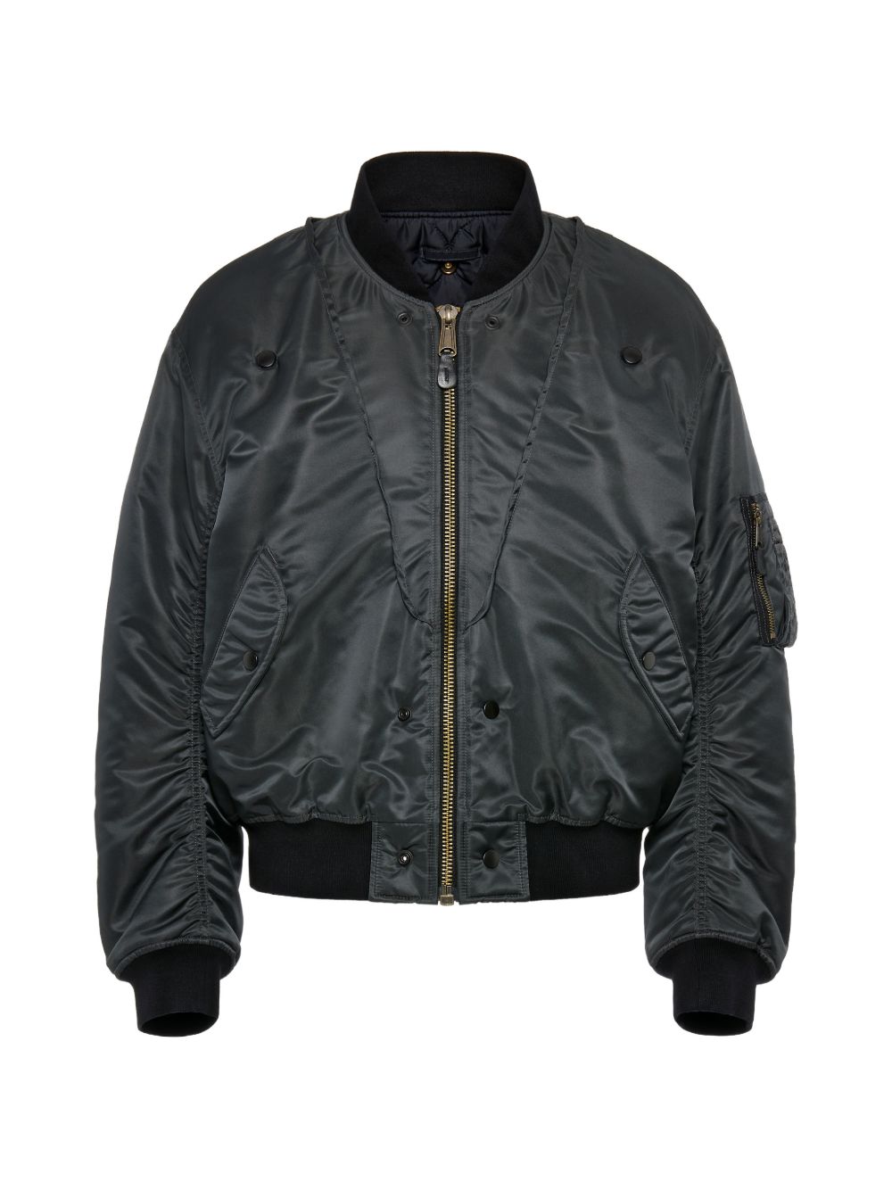 Bomber reversibile grigio scuro 