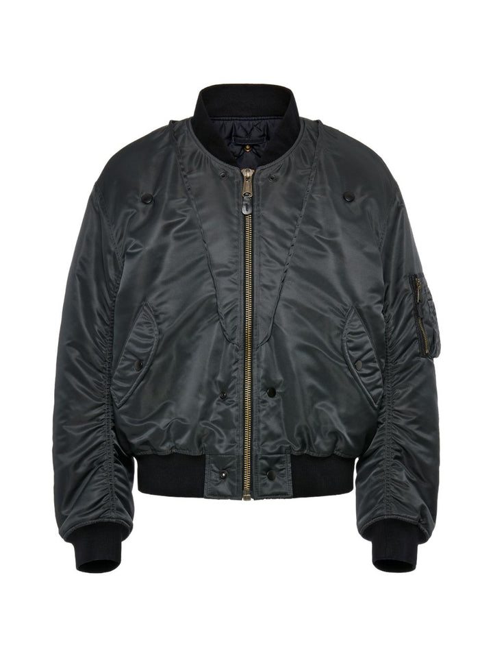 Bomber reversibile grigio scuro 