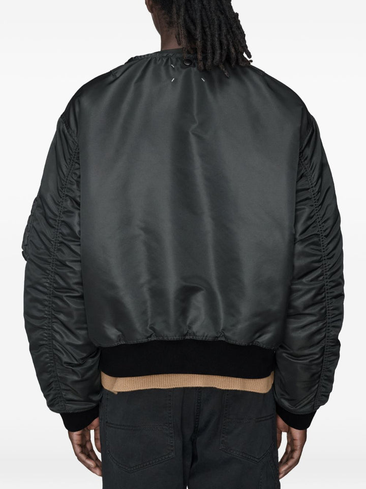 Bomber reversibile grigio scuro 