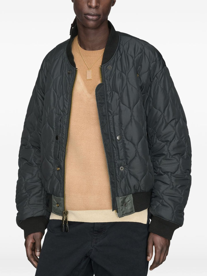 Bomber reversibile grigio scuro 