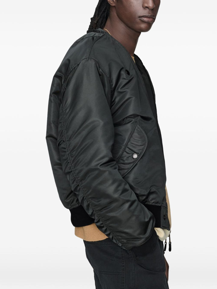 Bomber reversibile grigio scuro 