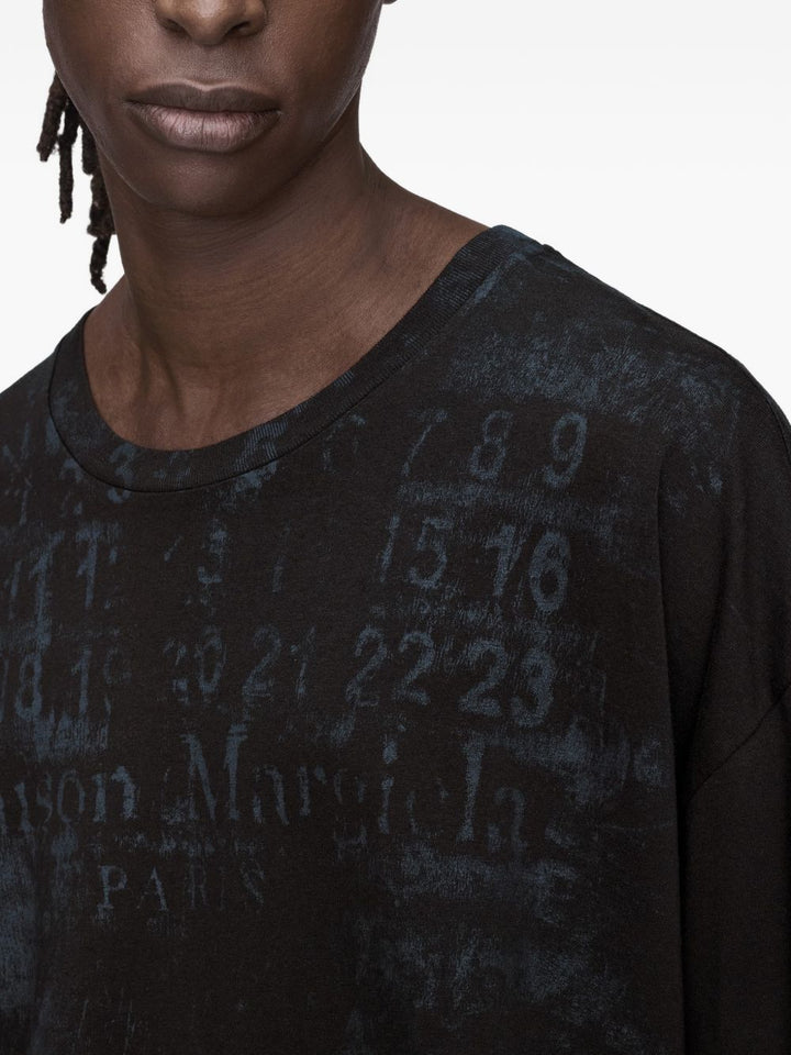 T-shirt nera Numeric oversize 