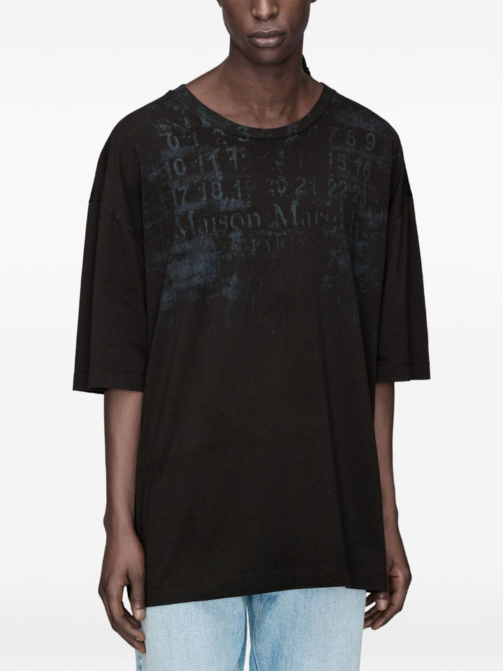 T-shirt nera Numeric oversize 