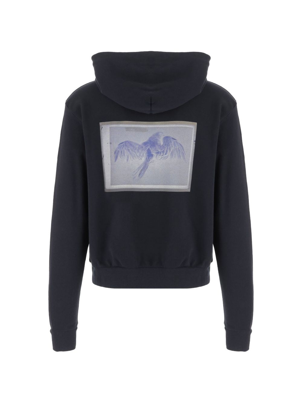 Felpa blu con cappuccio 