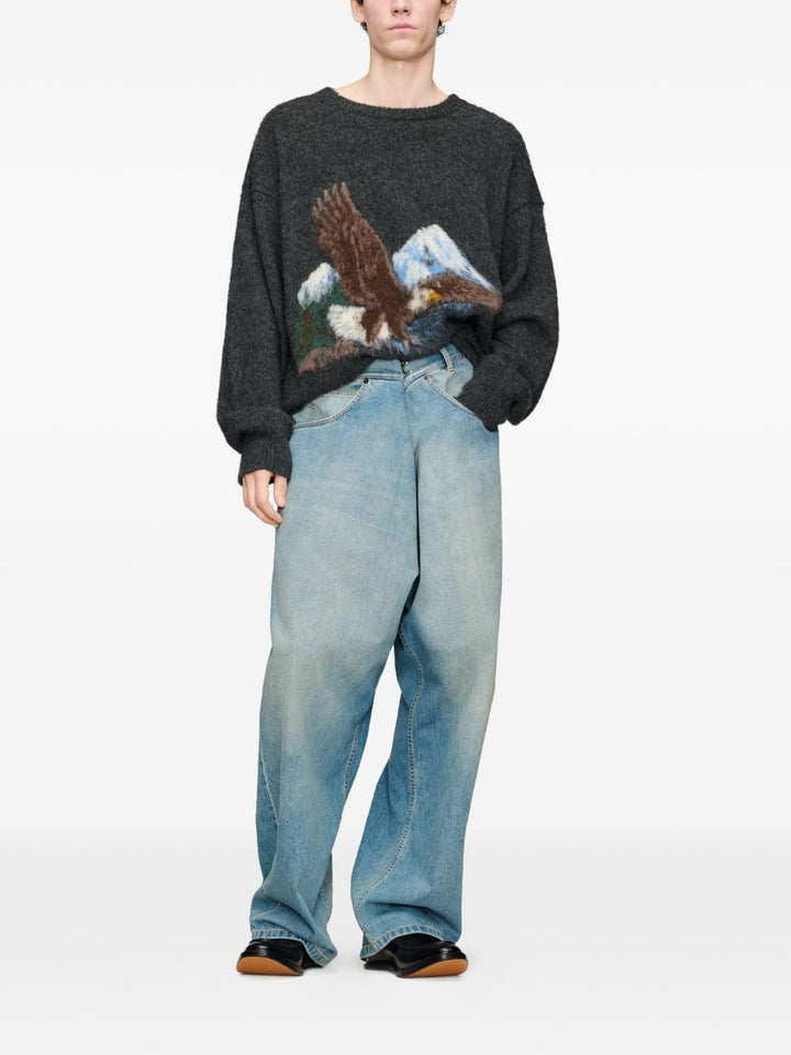 Jeans a portafoglio in denim 