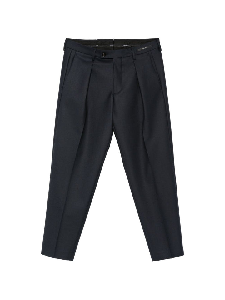 Pantaloni blu navy Freddy affusolati con pieghe 