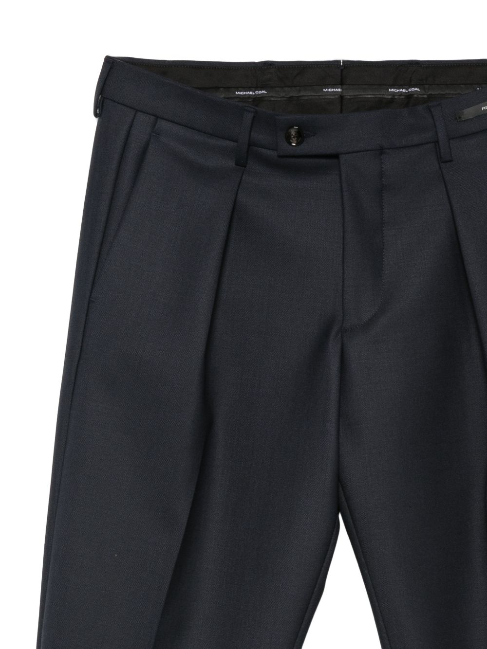 Pantaloni blu navy Freddy affusolati con pieghe 