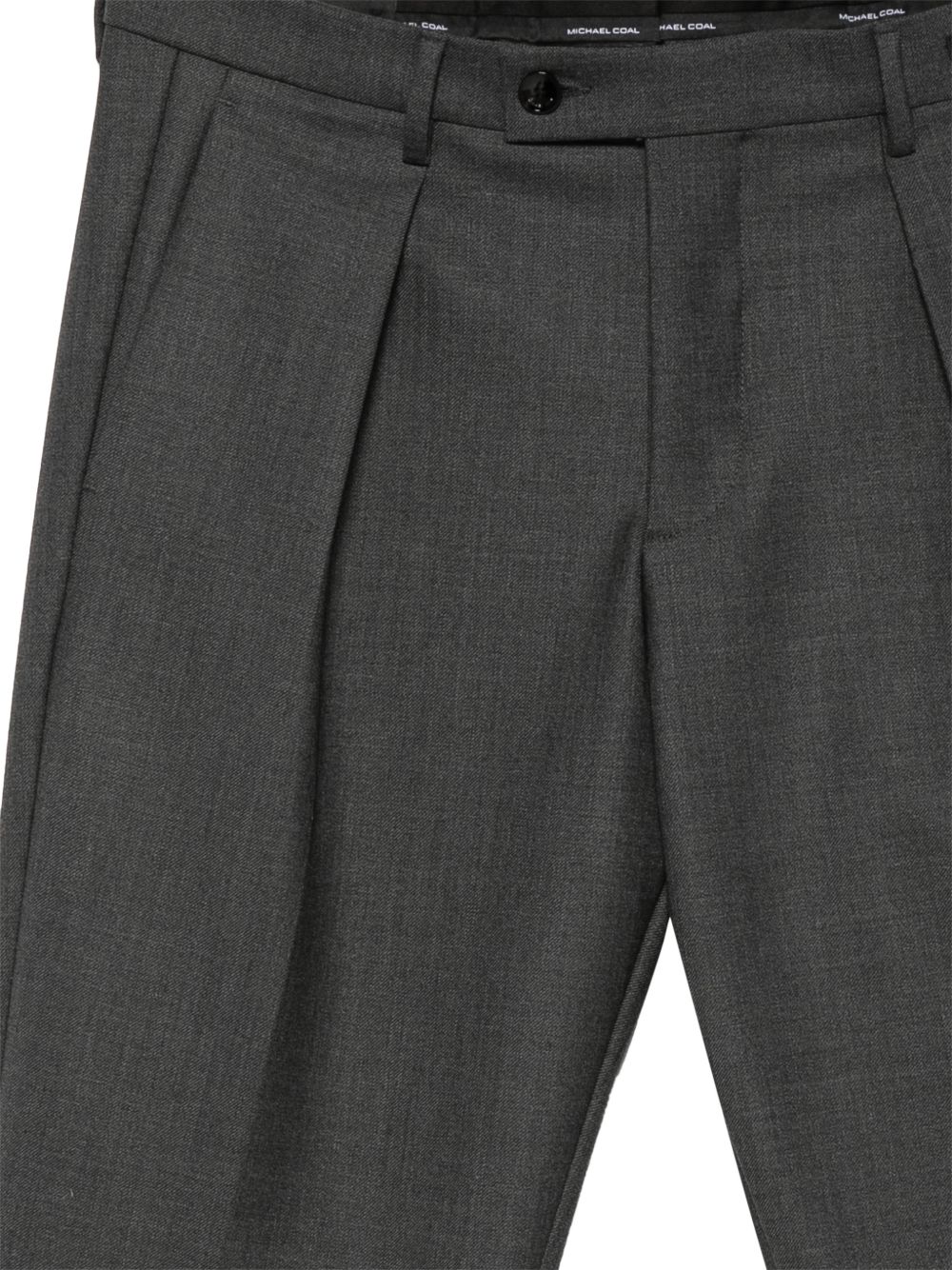 Pantaloni antracite Freddy affusolati con pieghe 