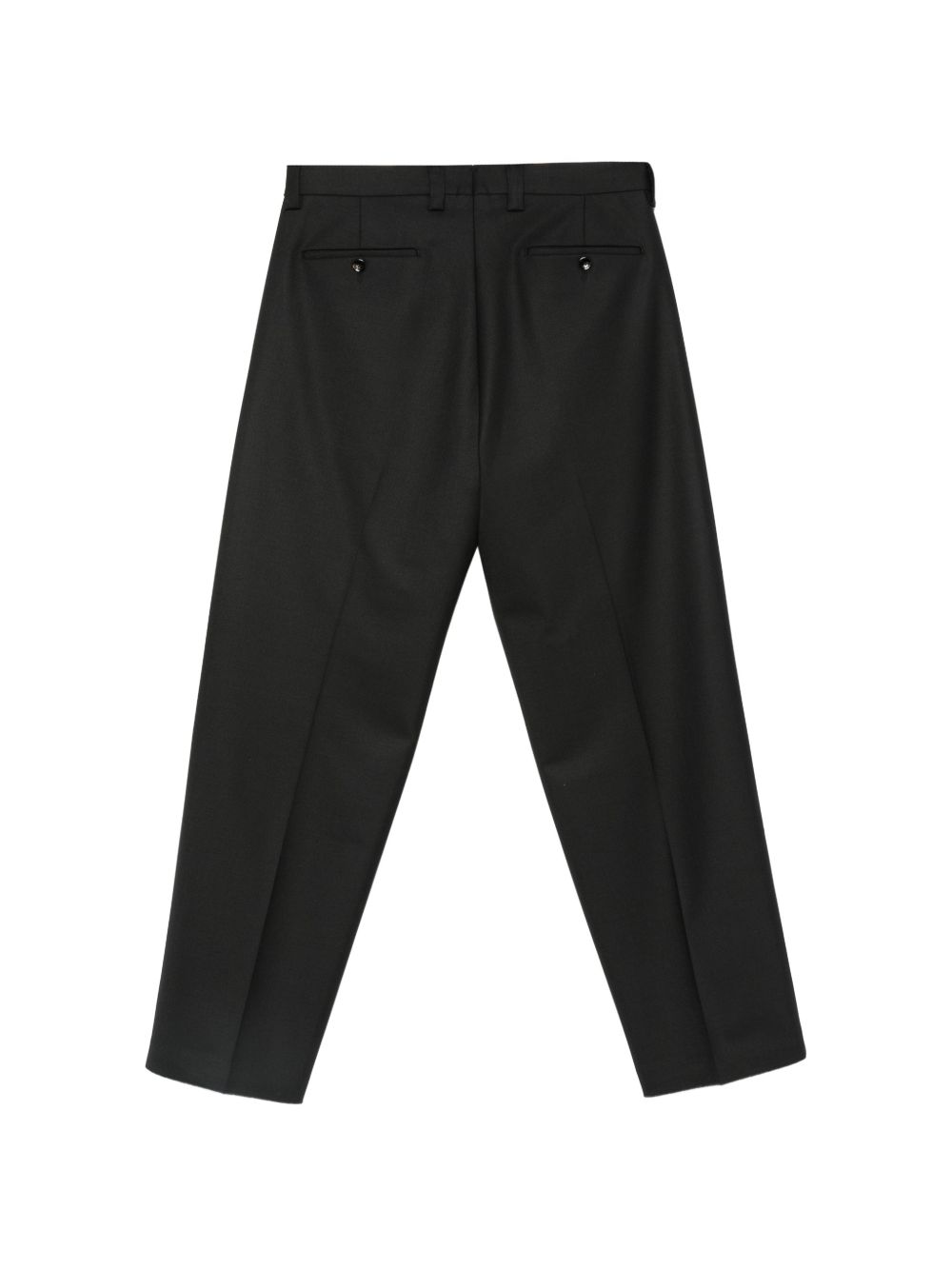 Pantaloni neri Harrison sartoriali con pieghe 
