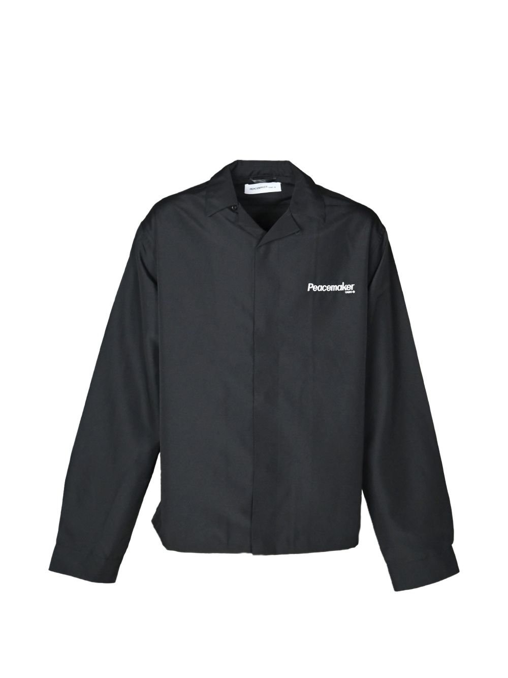 Camicia nera Oamc Peacemaker con stampa grafica 