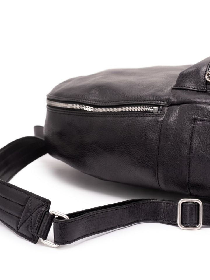 Zaino Laio nero in pelle 