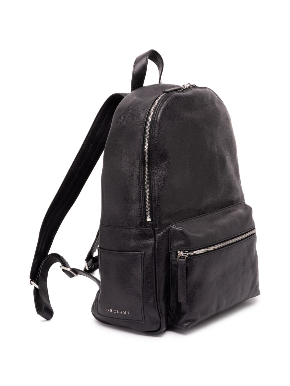 Zaino Laio nero in pelle 