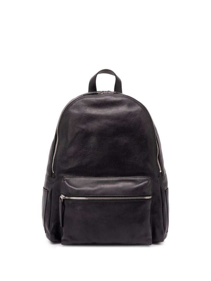 Zaino Laio nero in pelle 