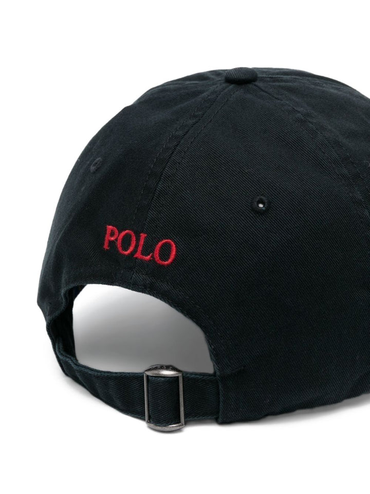 Cappello da baseball nero con logo 