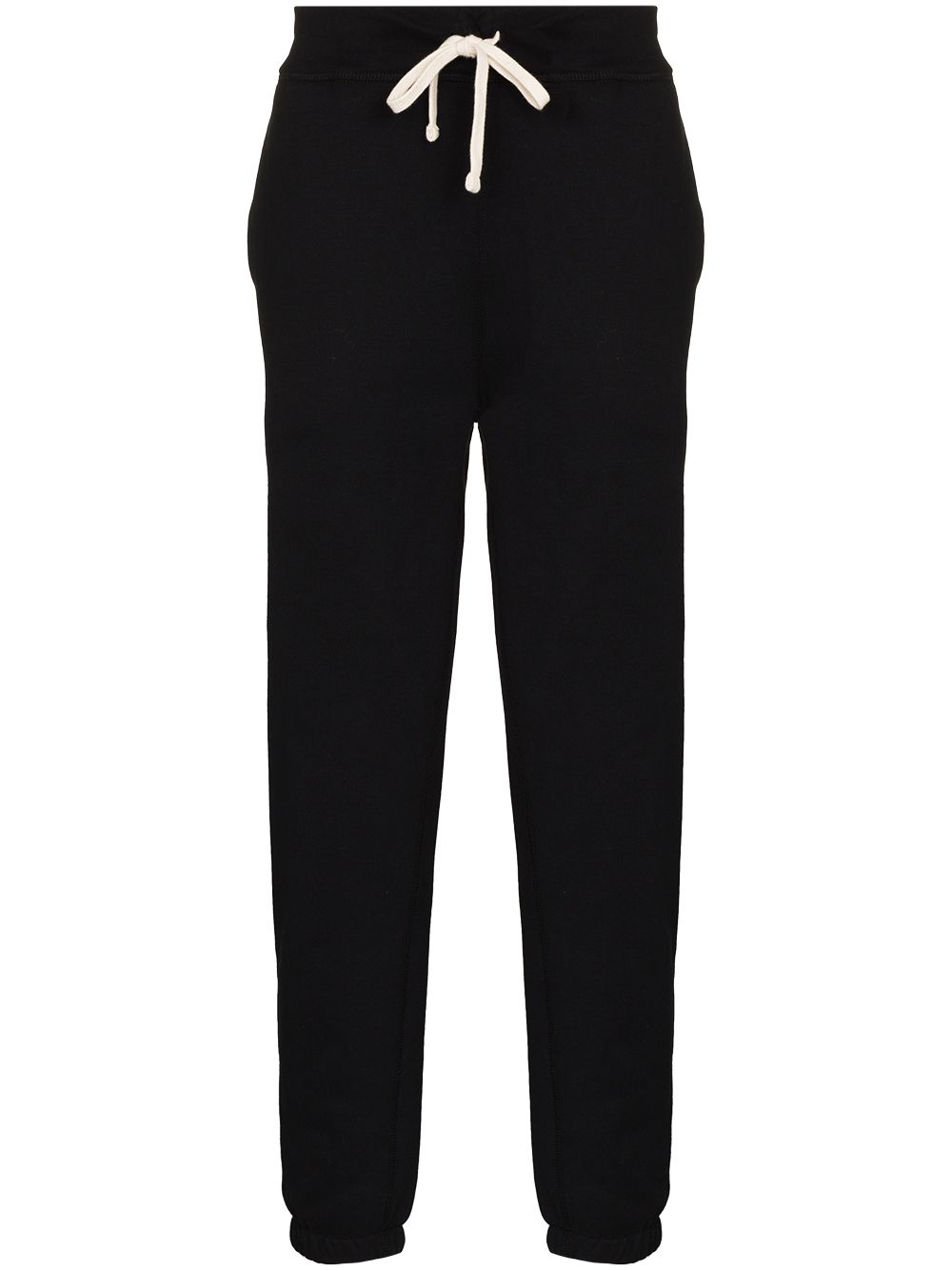 Pantaloni sportivi neri con logo ricamato 