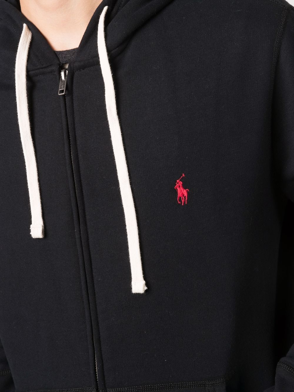 Felpa blu navy The RL con zip 