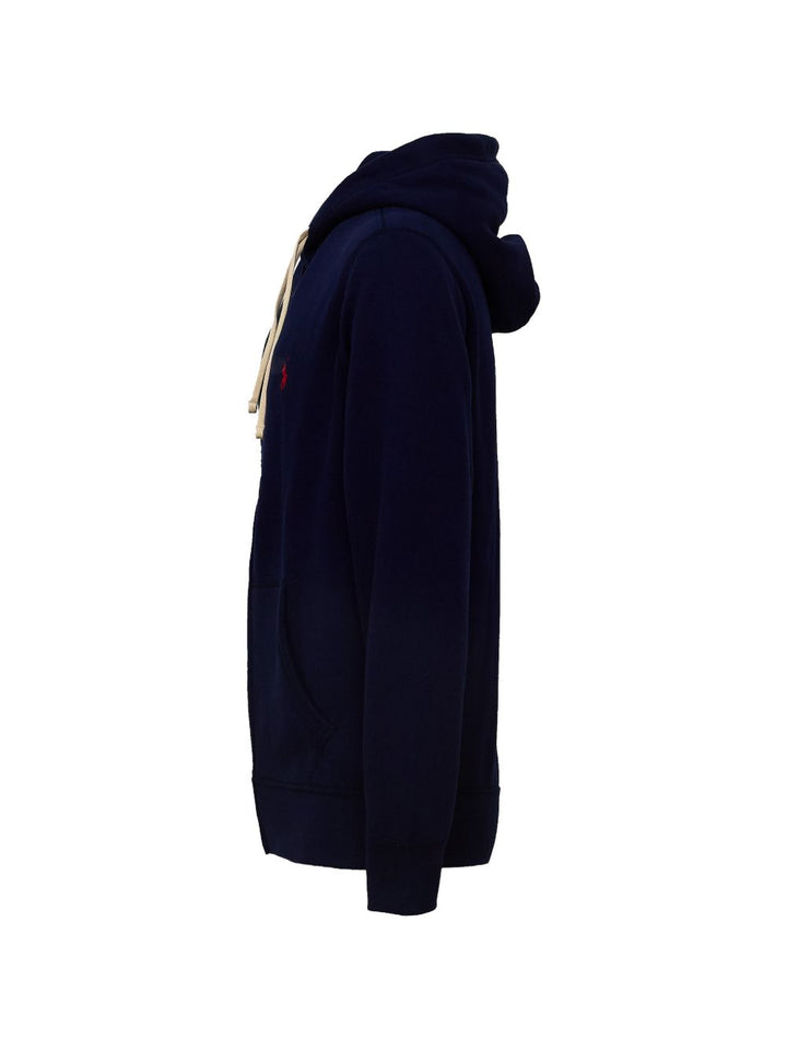 Felpa blu navy The RL con zip 