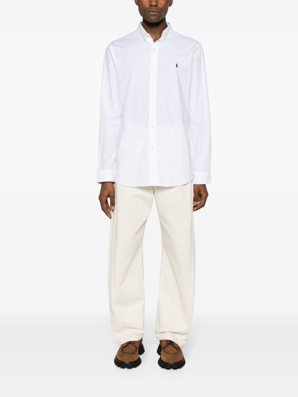 Camicia Polo Pony bianca 