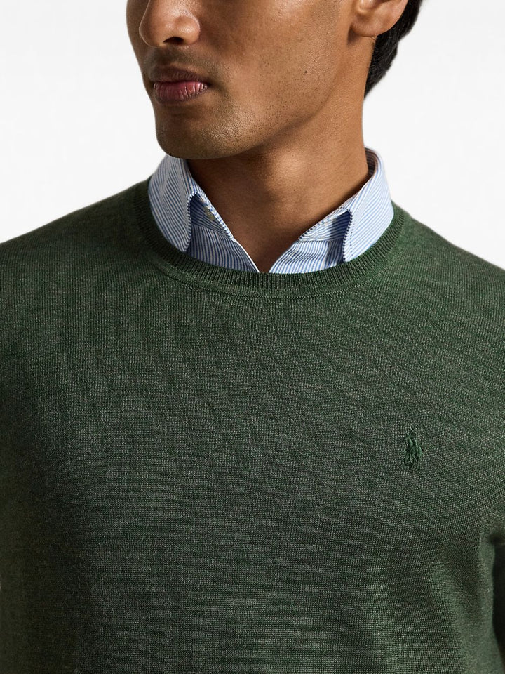 Maglione verde in lana 