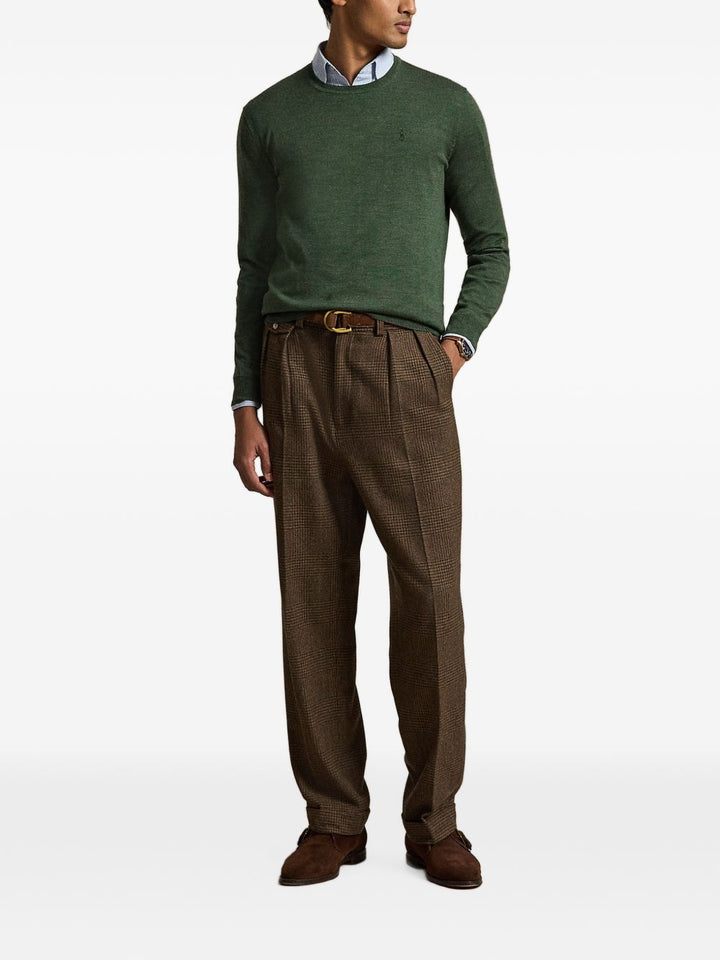 Maglione verde in lana 