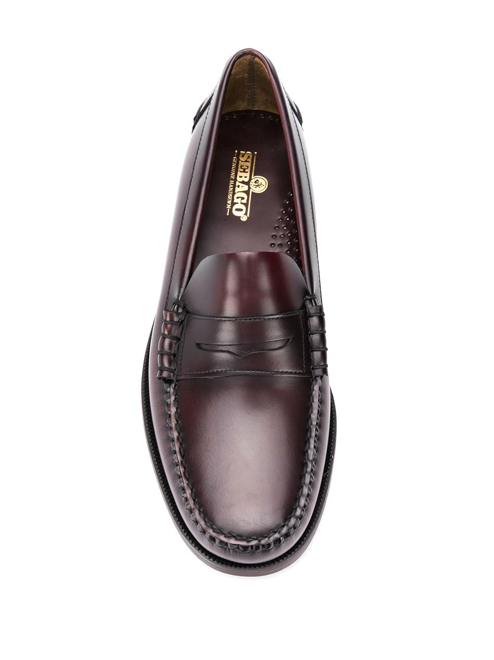 Mocassini Dan burgundy in pelle di vitello 