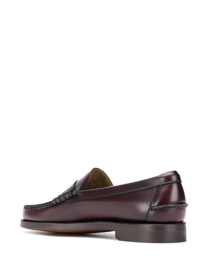 Mocassini Dan burgundy in pelle di vitello 