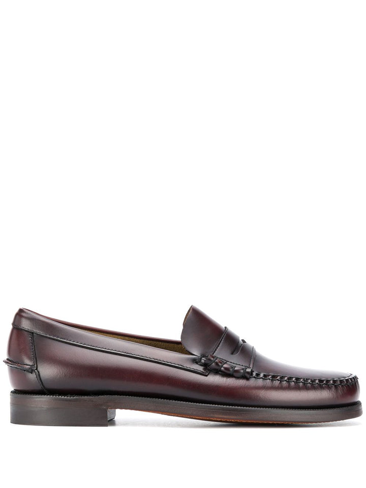 Mocassini Dan burgundy in pelle di vitello 