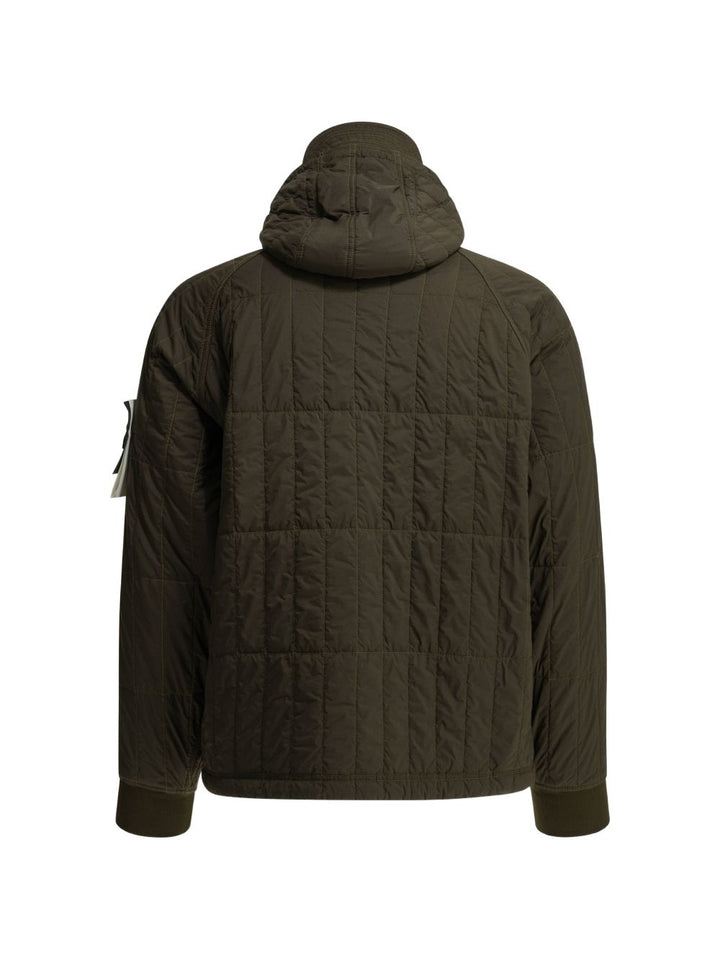 Giacca grigio carbone in nylon ultraleggero 