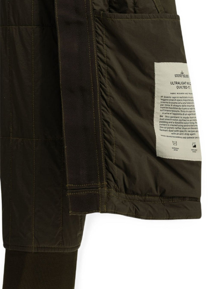 Giacca grigio carbone in nylon ultraleggero 
