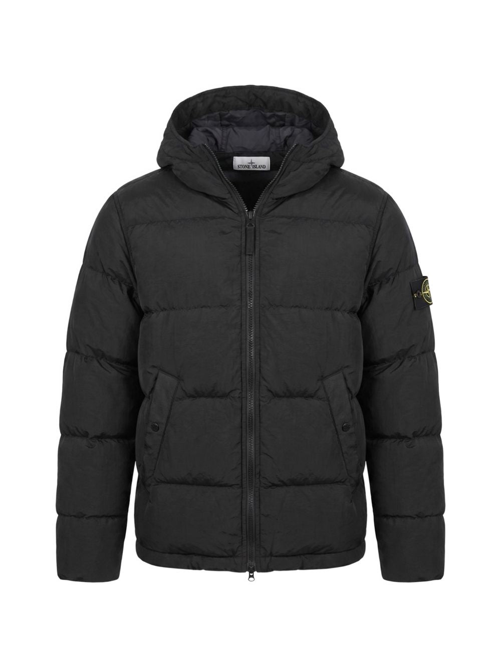 Piumino nero in Nylon Metal ECONYL 