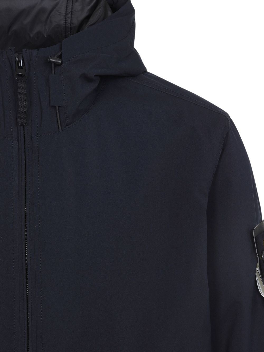 Giacca con cappuccio blu navy 