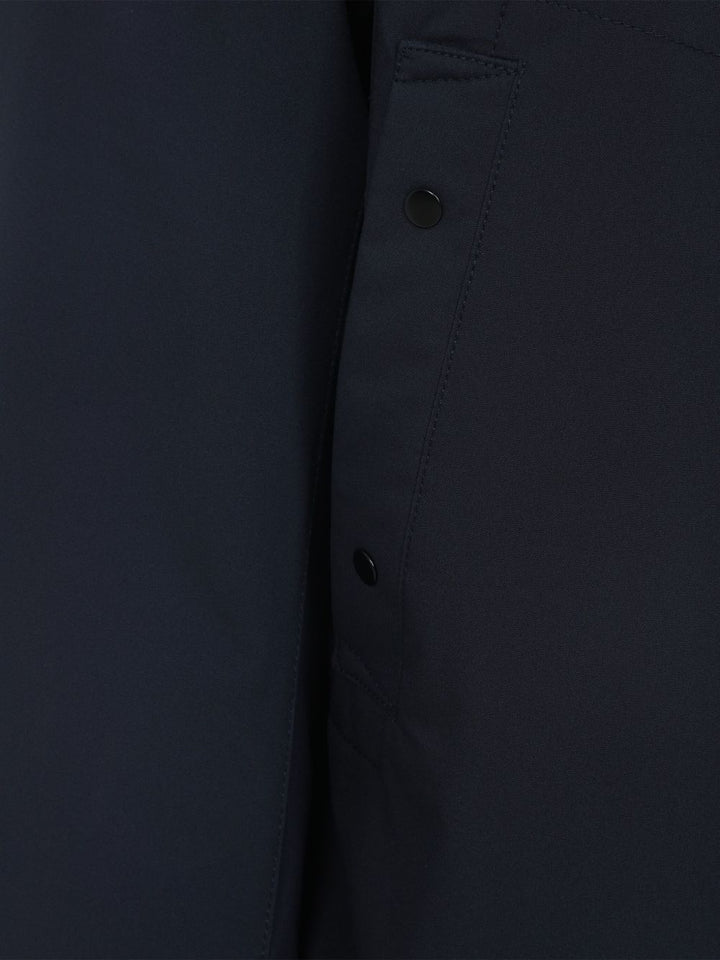 Giacca con cappuccio blu navy 