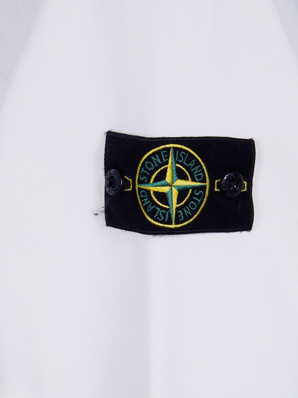 Felpa avorio con apllicazione Compass 
