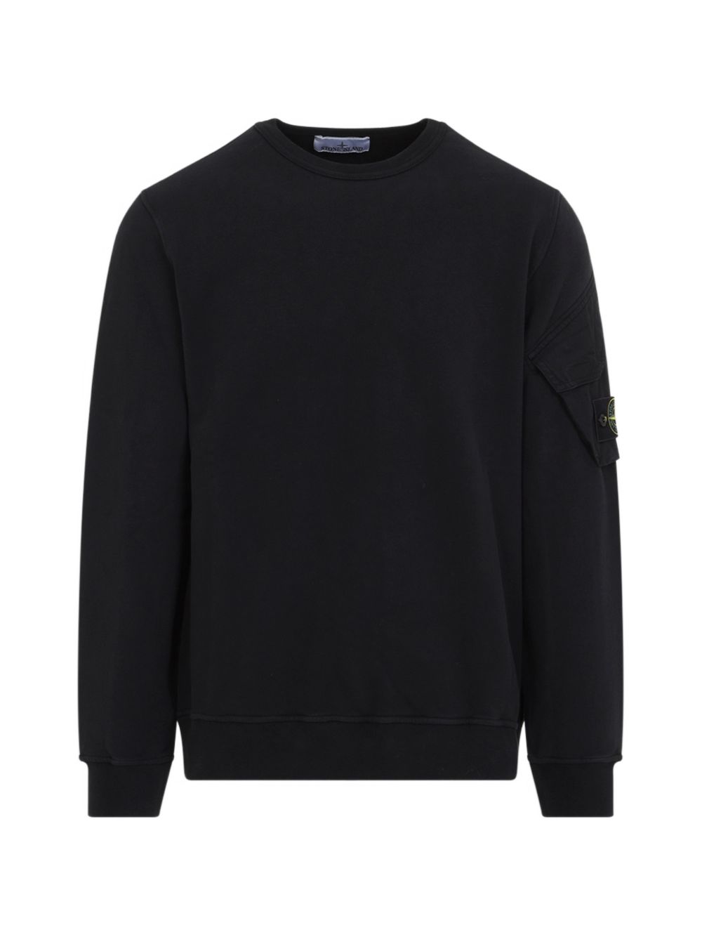 Felpa in cotone nera 