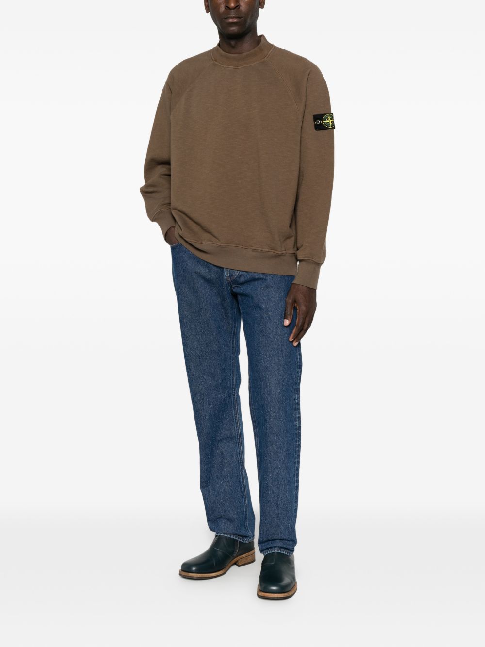 Maglione grigio scuro con logo Compass 