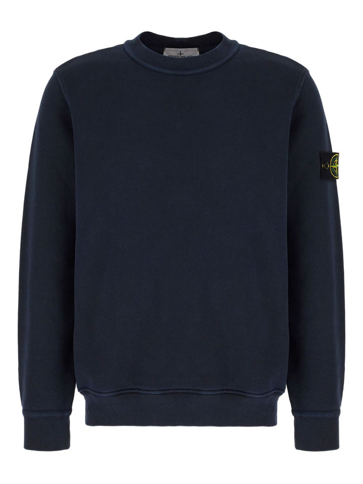 Felpa blu navy con applicazione Compass 