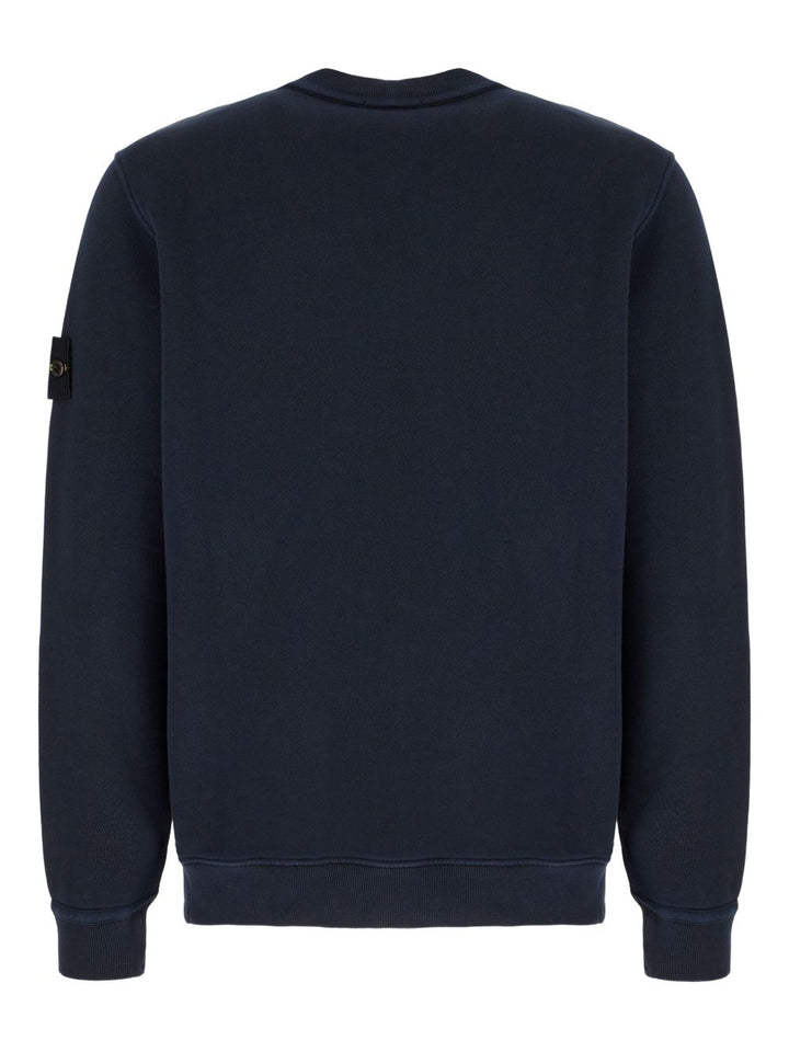Felpa blu navy con applicazione Compass 