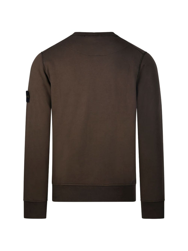 Felpa coal grey con applicazione Compass 