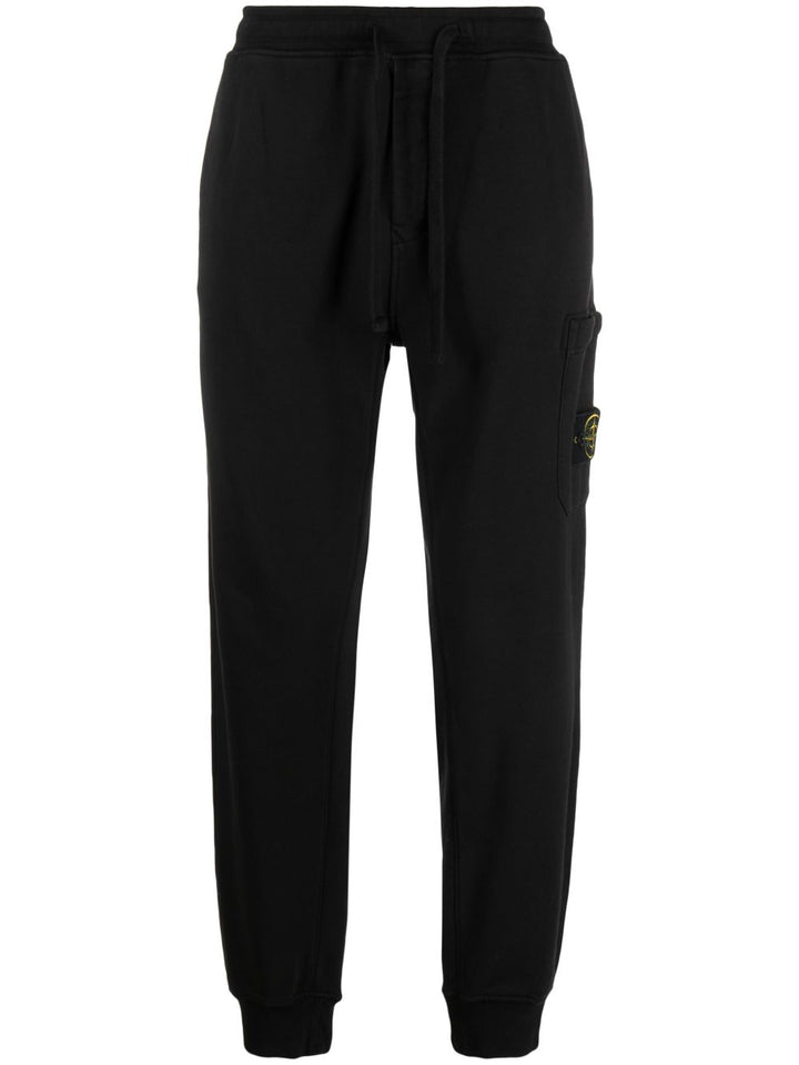 Jogger neri in cotone 
