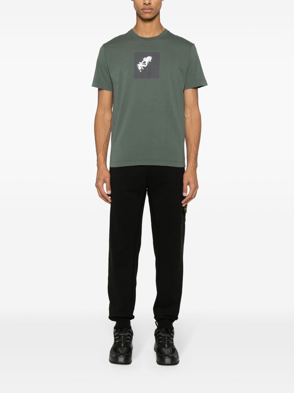 Jogger neri in cotone 