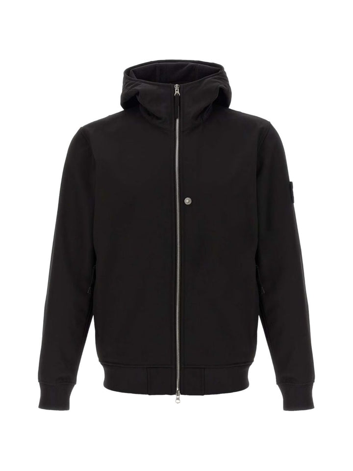 Parka con applicazione Compass grigio 
