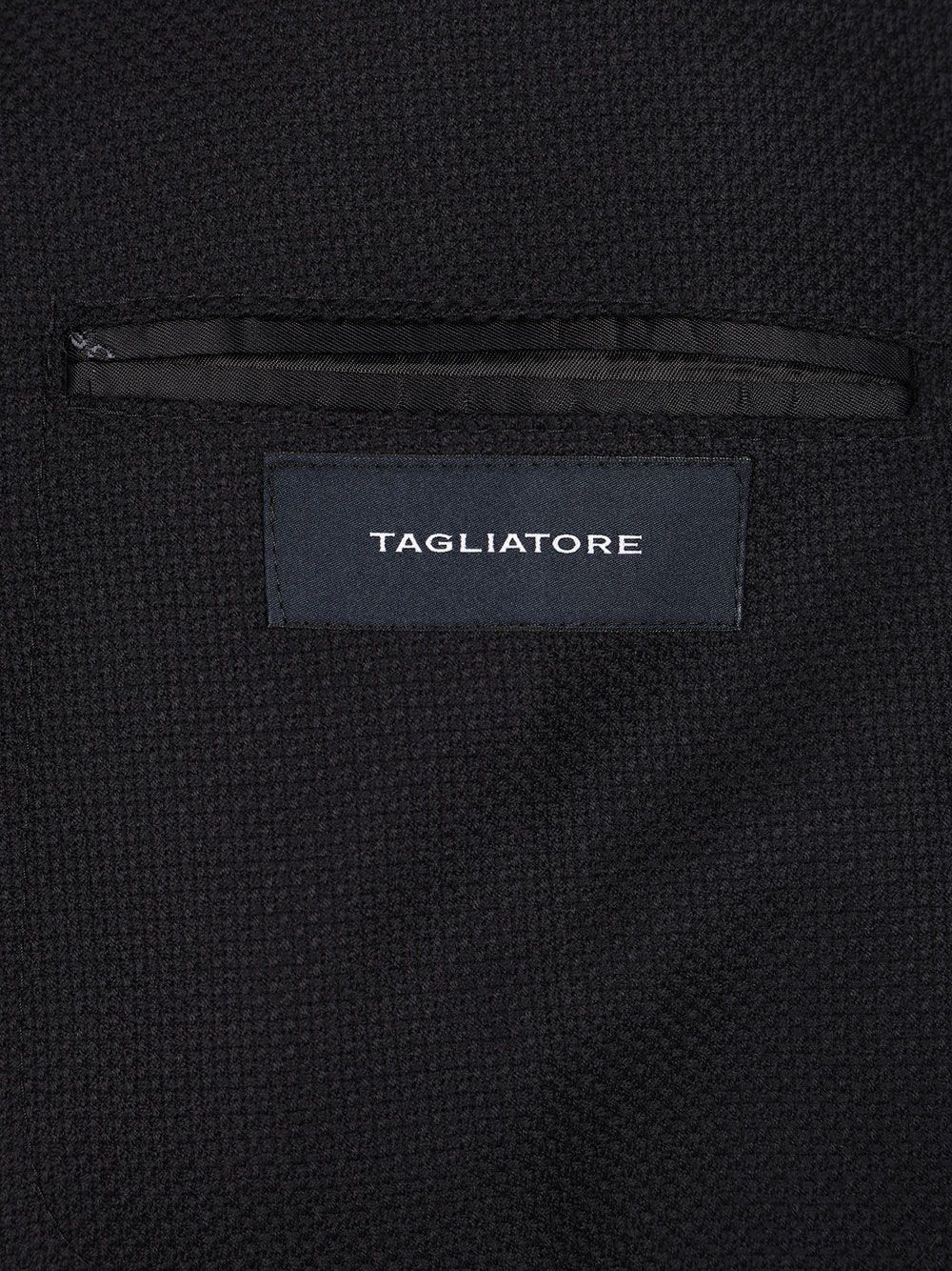 Blazer monopetto blu navy in lana vergine 