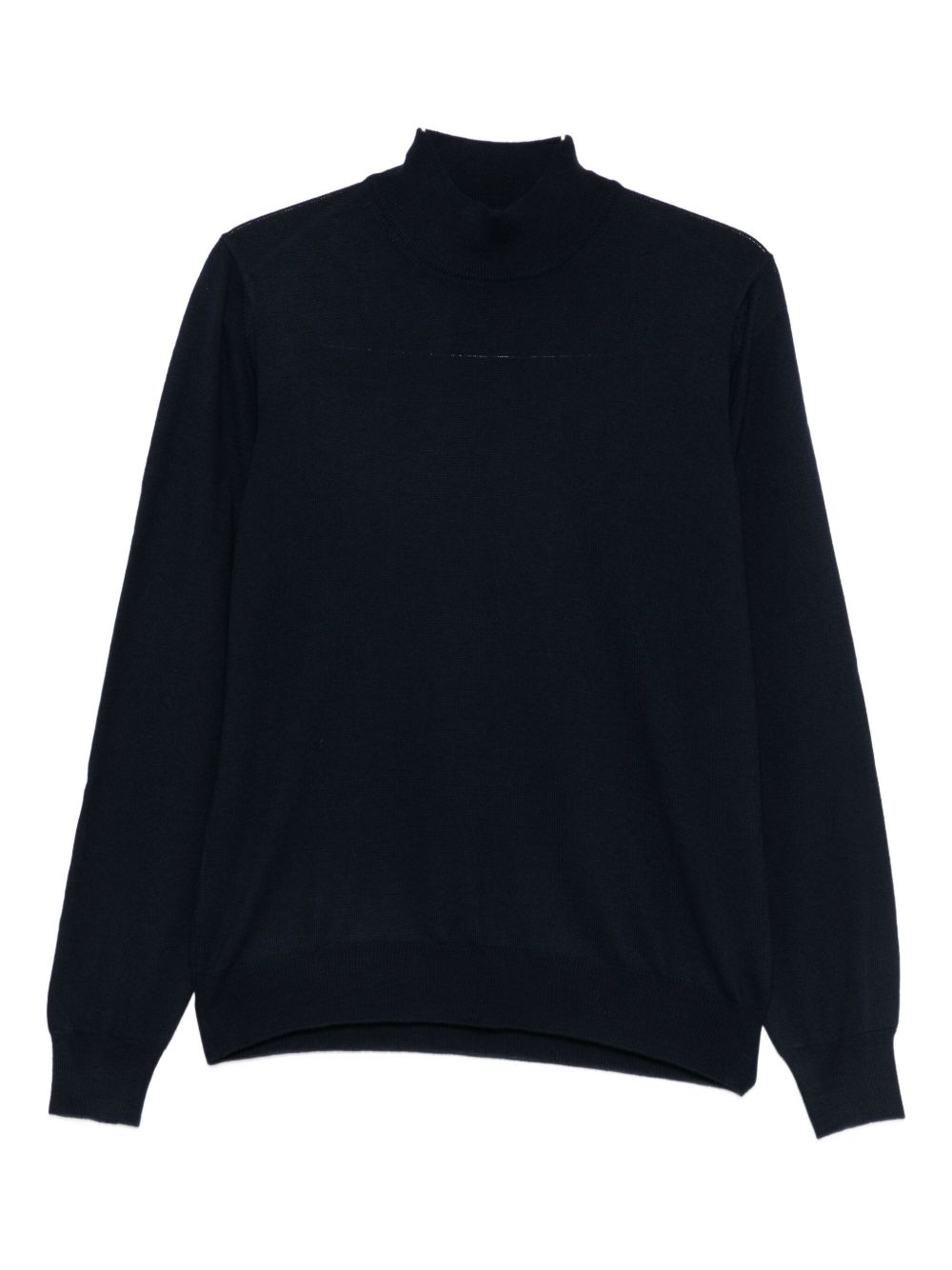 Maglione a collo alto blu 