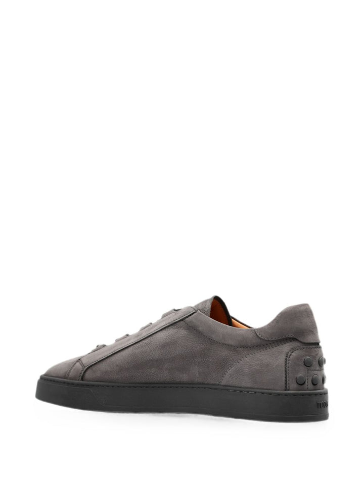 Sneakers grigio scuro in nabuk 