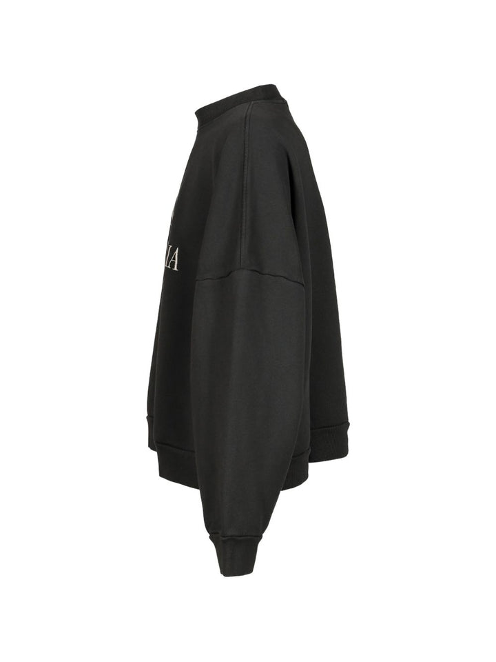Maglione nero Willy Chavarria OS Chavantino girocollo 